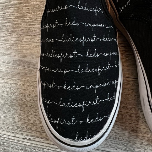 EUC Ladies First empower ll black and white keds with dream foam comfort size 11 - Picture 11 of 13